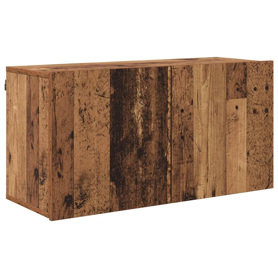 Meuble TV Montage mural 4 pcs Bois Ancien Bois d'ingénierie - 7