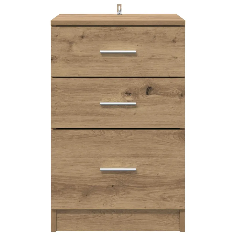 Cabinet de chevet Chêne artisanal 40 x 40 x 63 cm - 6