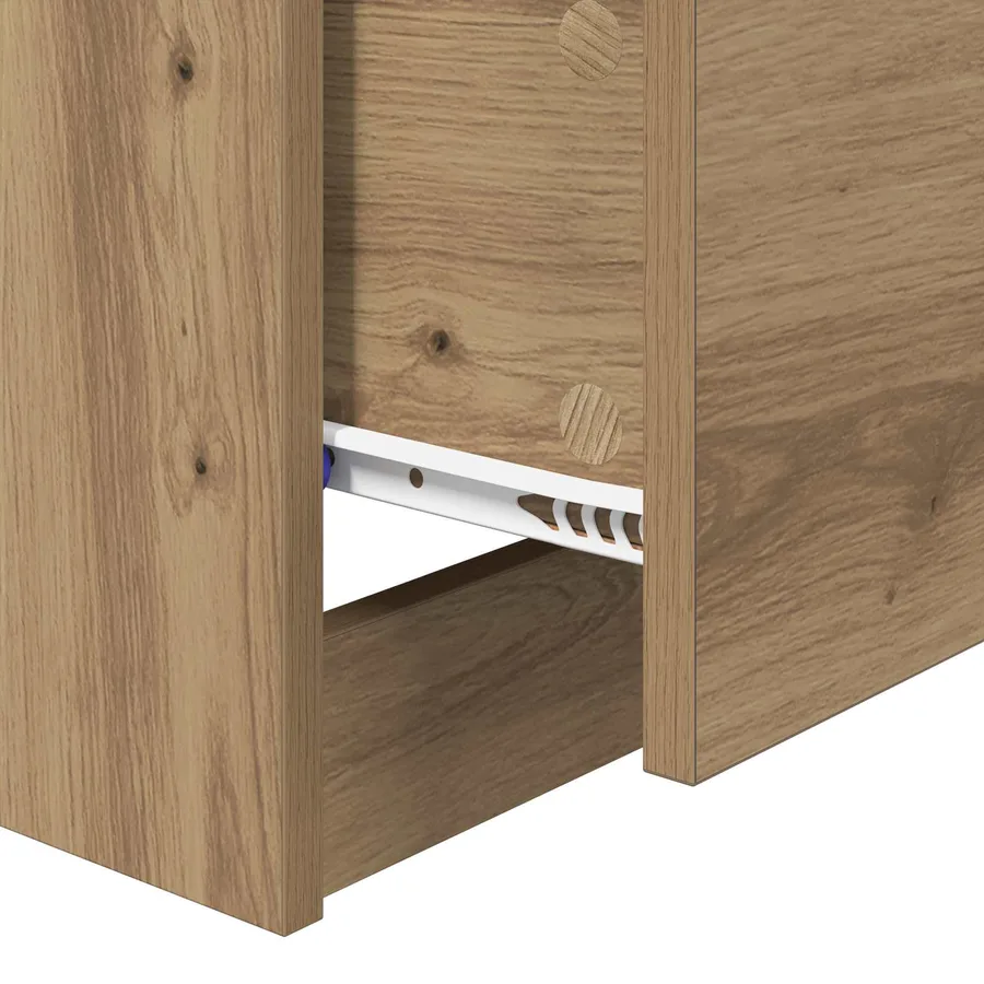 Cabinet de chevet Chêne artisanal 40 x 40 x 63 cm - 9