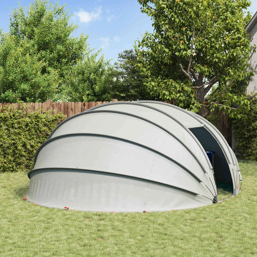 Dôme de tente de piscine Gris 538 x 440 x 204 cm - 3