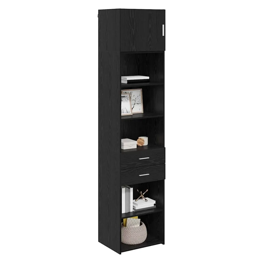 Haut Armoire Chêne noir 50 x 42,5 x 225 cm Bois d'ingénierie - 3