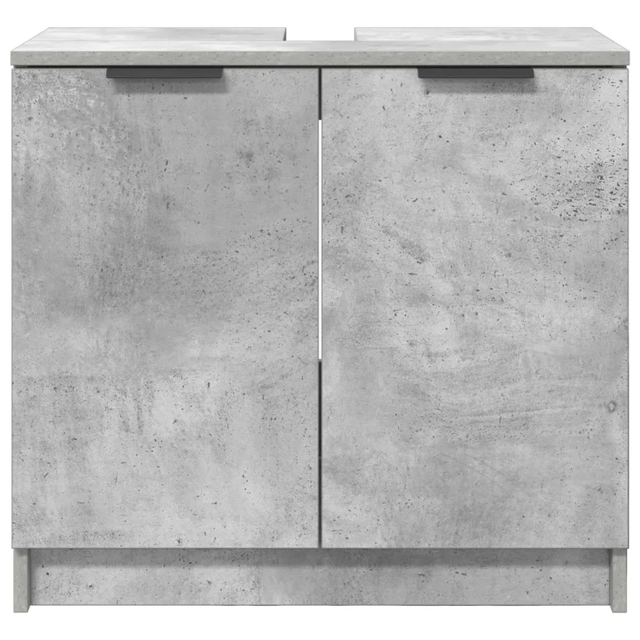Cabinet de salle de bain Gris béton 64,5 x 33,5 x 59 cm - 6