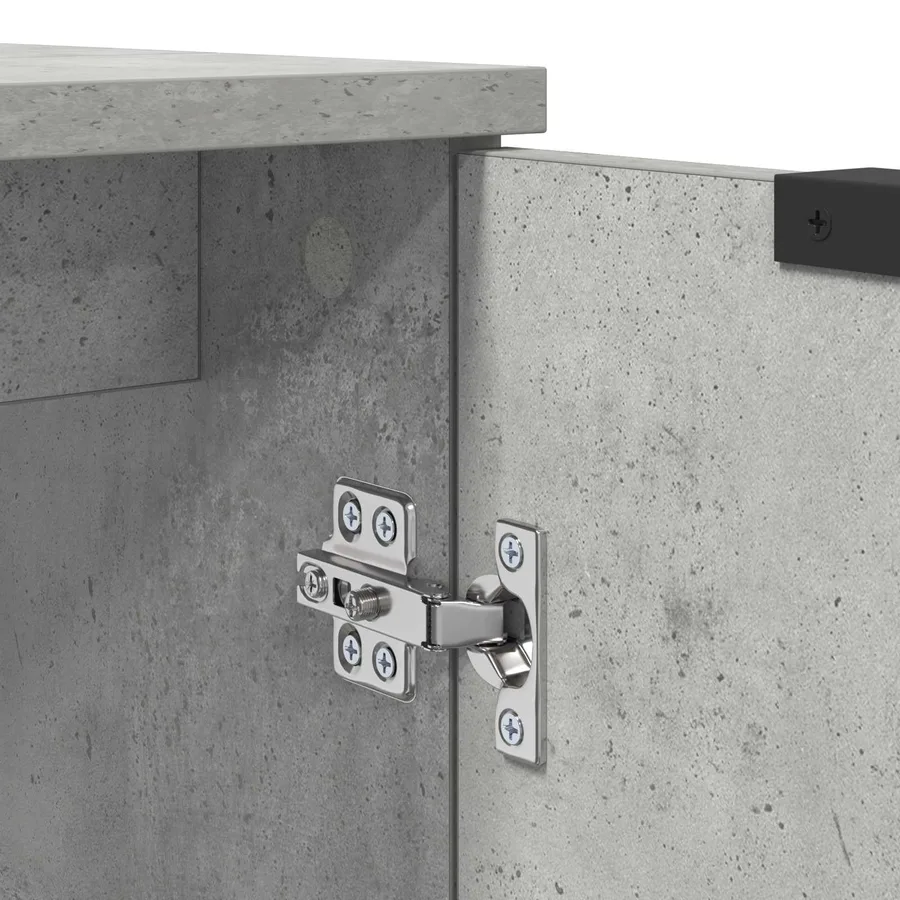Cabinet de salle de bain Gris béton 64,5 x 33,5 x 59 cm - 8