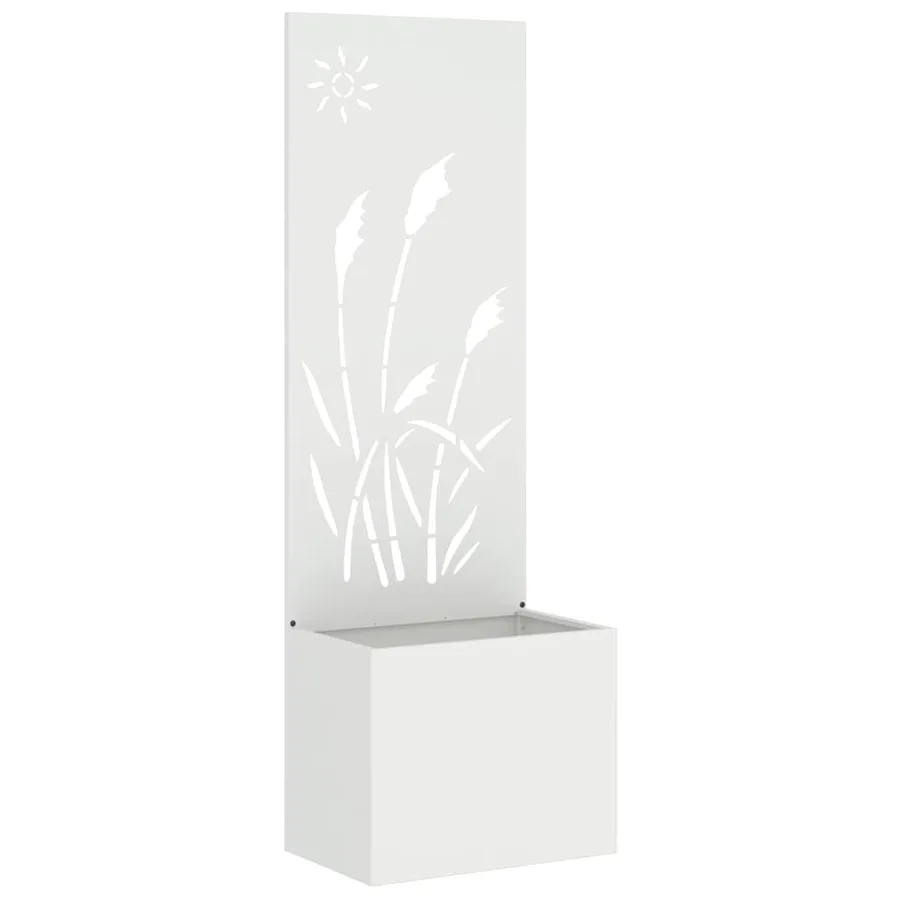 Écran de confidentialité de jardin Fretwork Blanc 50 x 150 cm - 2