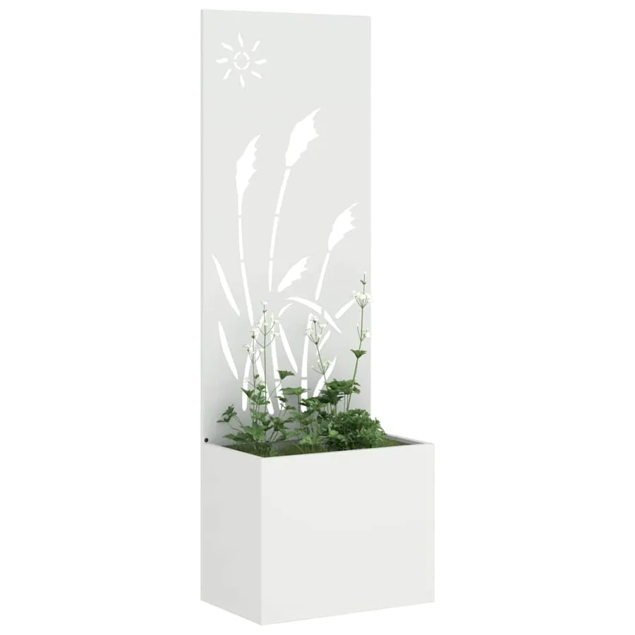 Écran de confidentialité de jardin Fretwork Blanc 50 x 150 cm - 3