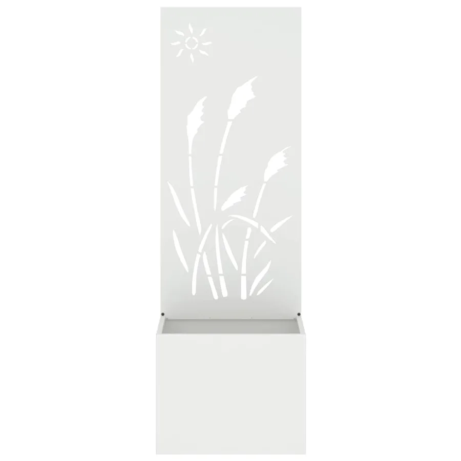 Écran de confidentialité de jardin Fretwork Blanc 50 x 150 cm - 5