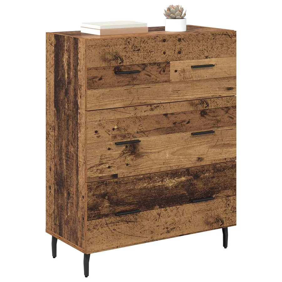 Buffet Bois Ancien 69,5 x 34 x 90 cm Bois d'ingénierie et fer - 3