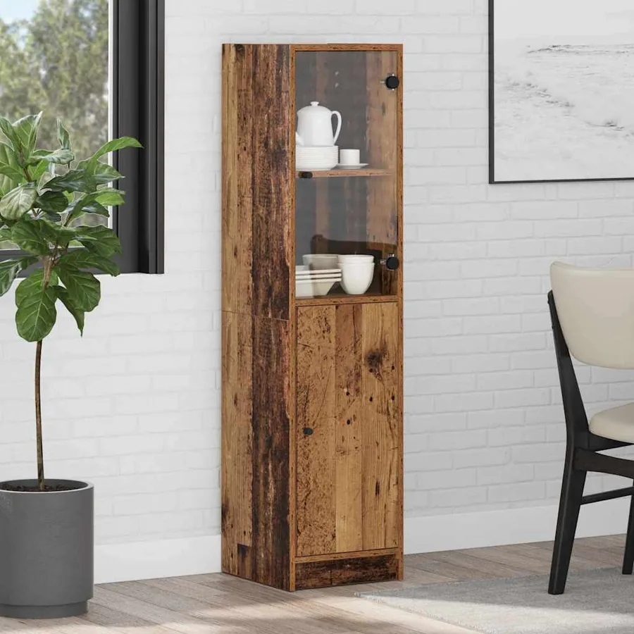 Haut Armoire Bois Ancien 35 x 37 x 142 cm Bois d'ingénierie