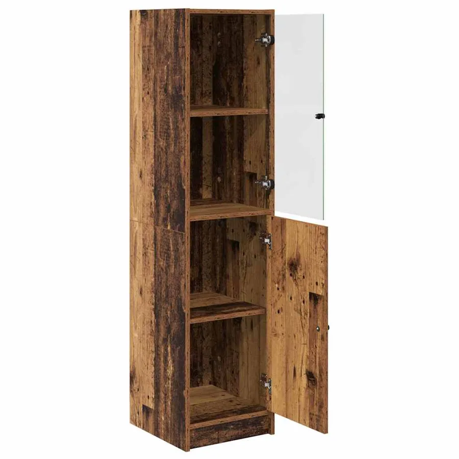 Haut Armoire Bois Ancien 35 x 37 x 142 cm Bois d'ingénierie - 5