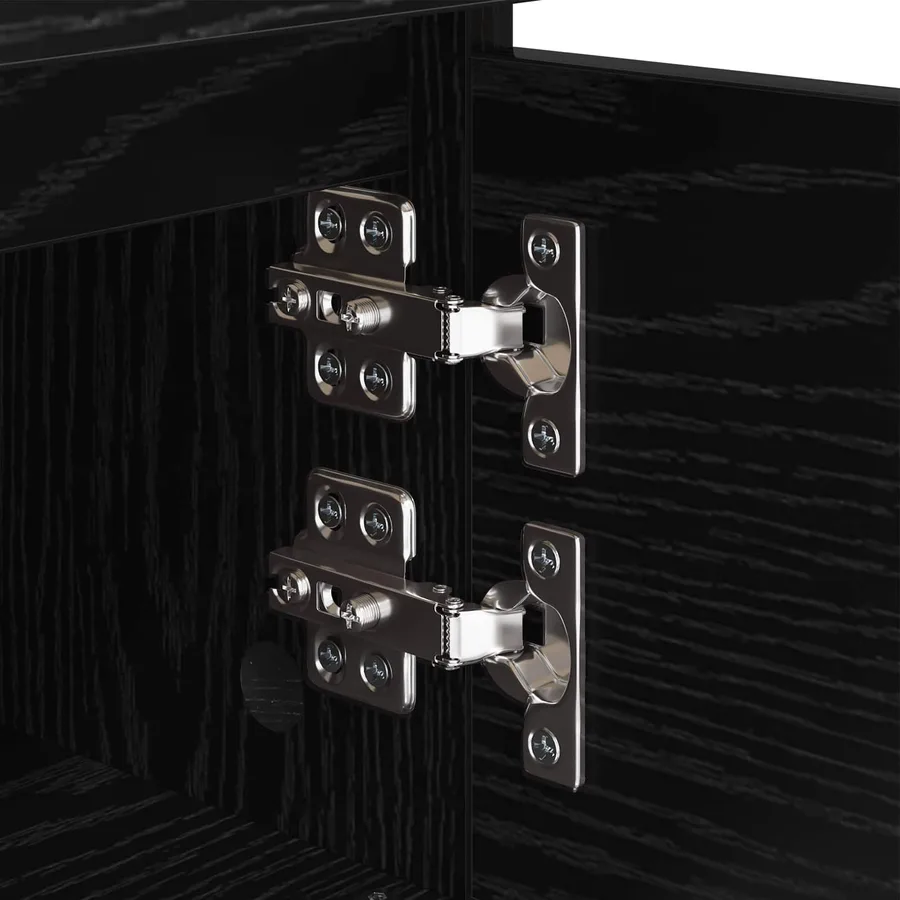 Cabinet de chevet avec tiroir 2 pcs Chêne noir 40 x 35 x 50 cm - 8