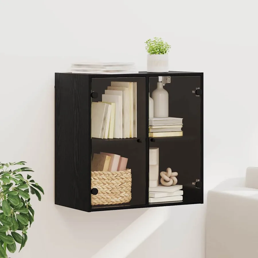 Meuble mural Chêne noir 68 x 37 x 68,5 cm Bois d'ingénierie