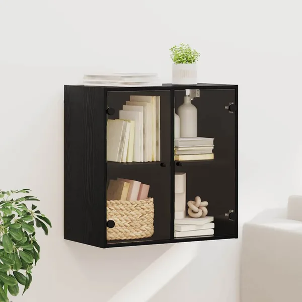 Meuble mural Chêne noir 68 x 37 x 68,5 cm Bois d'ingénierie