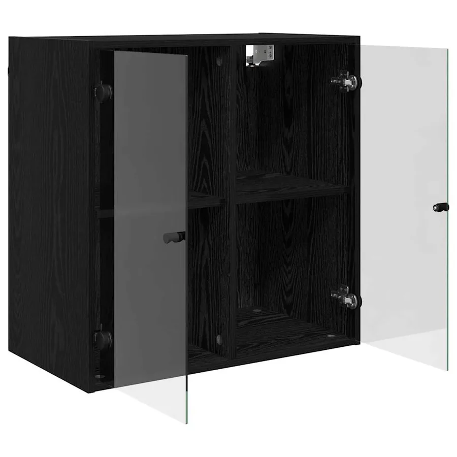 Meuble mural Chêne noir 68 x 37 x 68,5 cm Bois d'ingénierie - 5