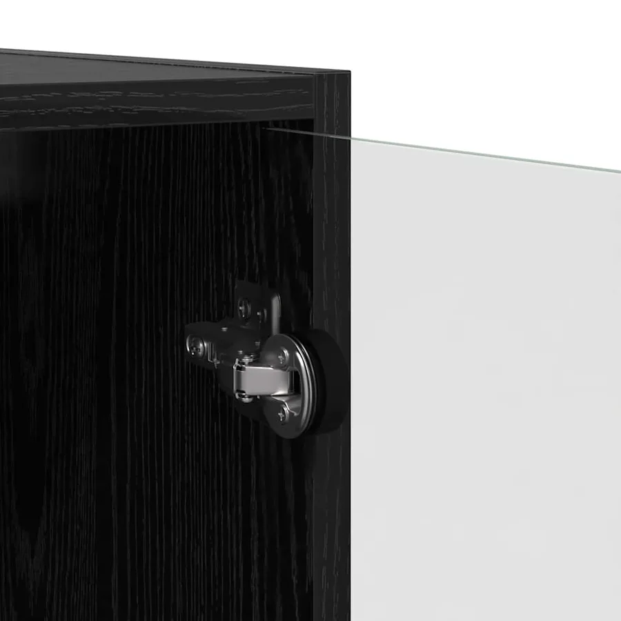 Meuble mural Chêne noir 68 x 37 x 68,5 cm Bois d'ingénierie - 9
