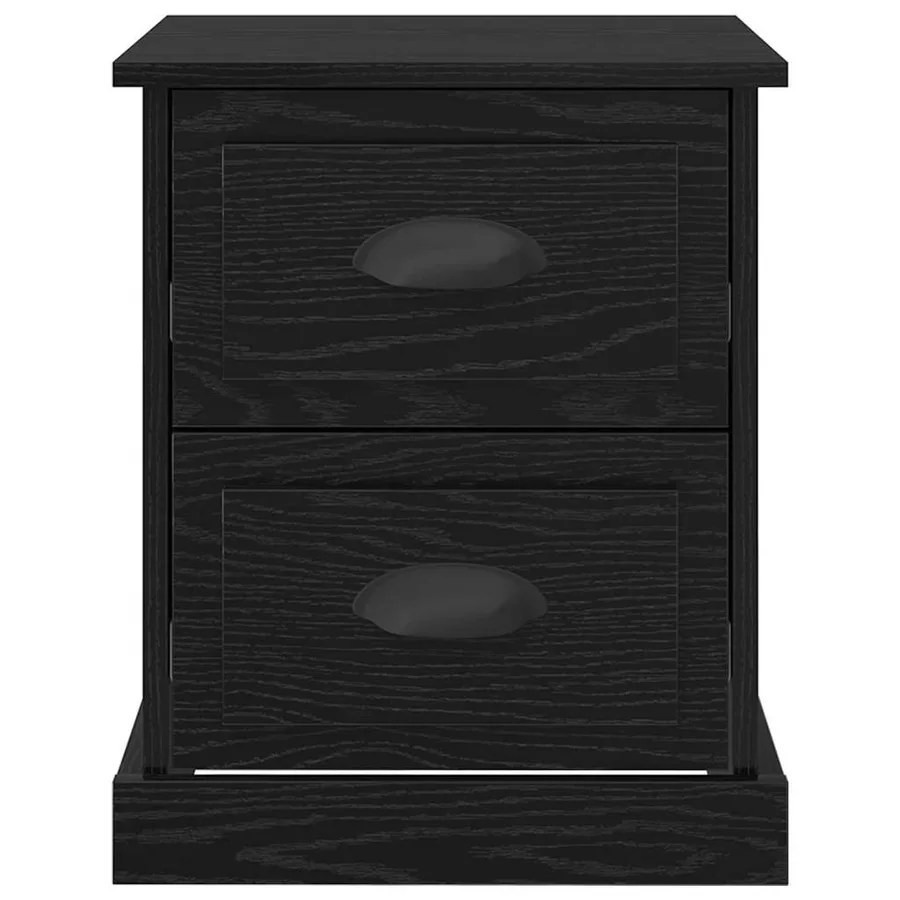 Cabinet de chevet 2 pcs Chêne noir 39 x 39 x 47.5 cm - 7