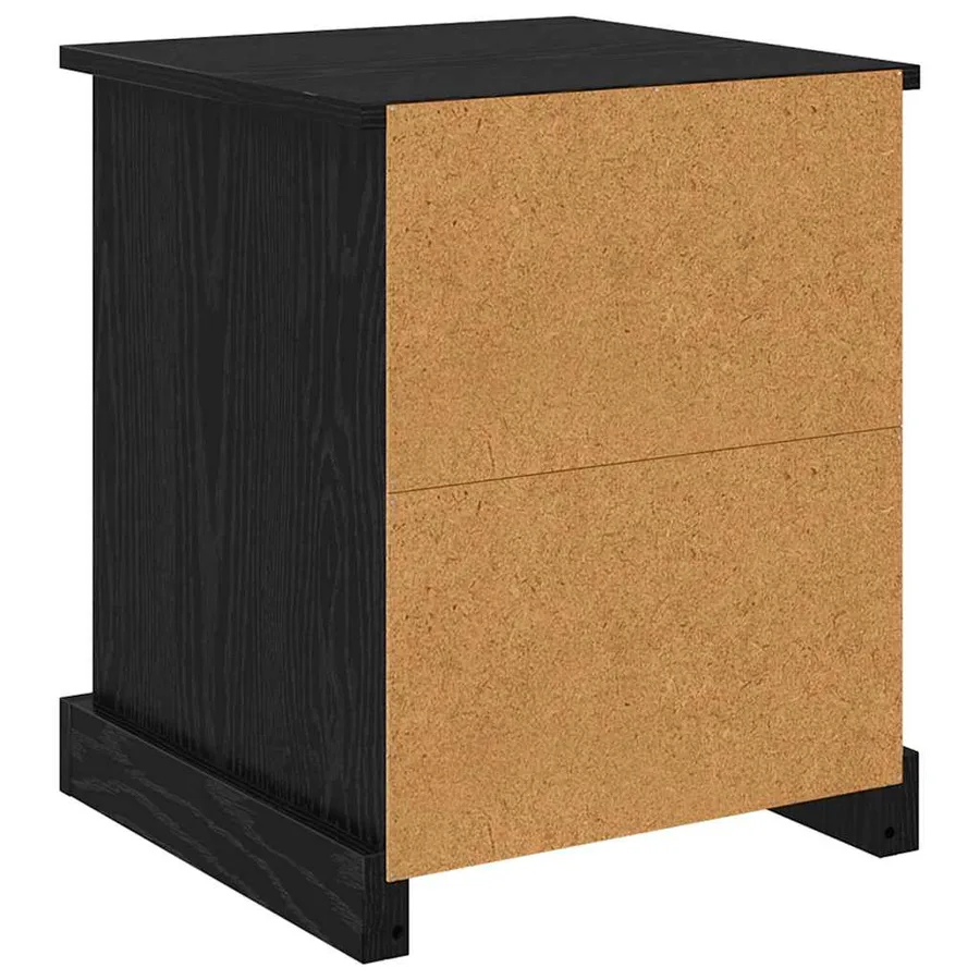 Cabinet de chevet 2 pcs Chêne noir 39 x 39 x 47.5 cm - 9