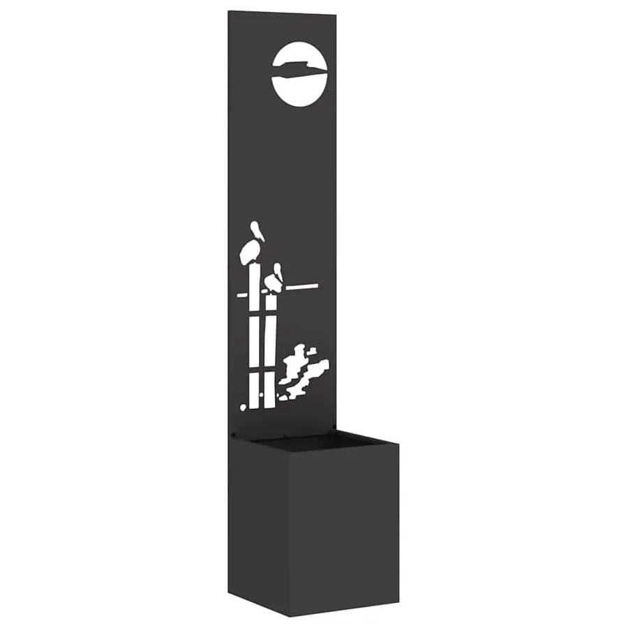 Écran de confidentialité de jardin Fretwork Noir 32 x 150 cm - 2