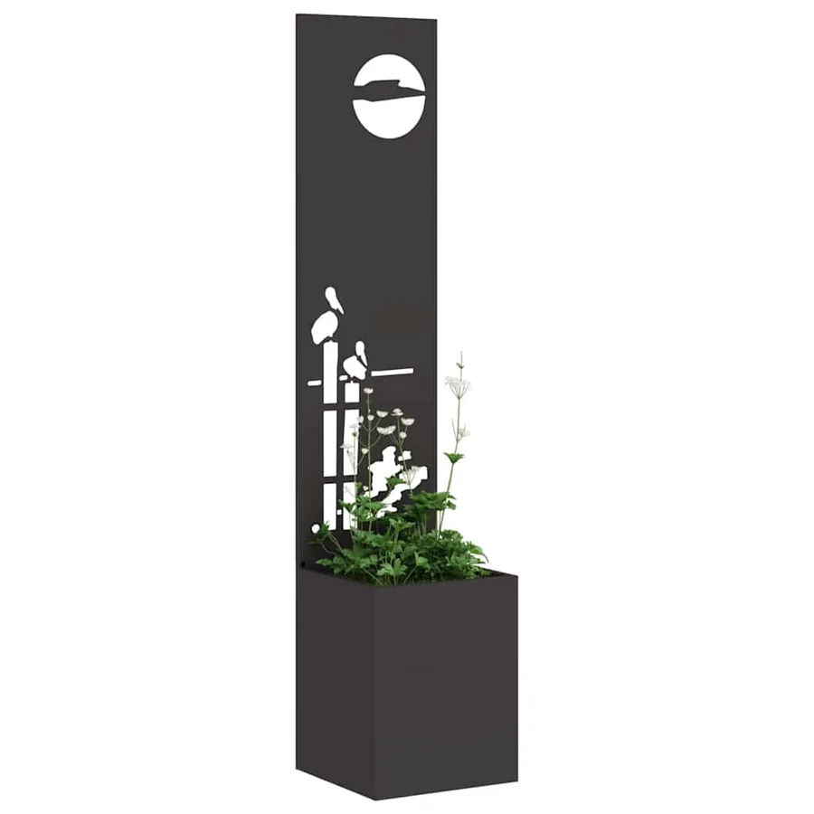 Écran de confidentialité de jardin Fretwork Noir 32 x 150 cm - 3