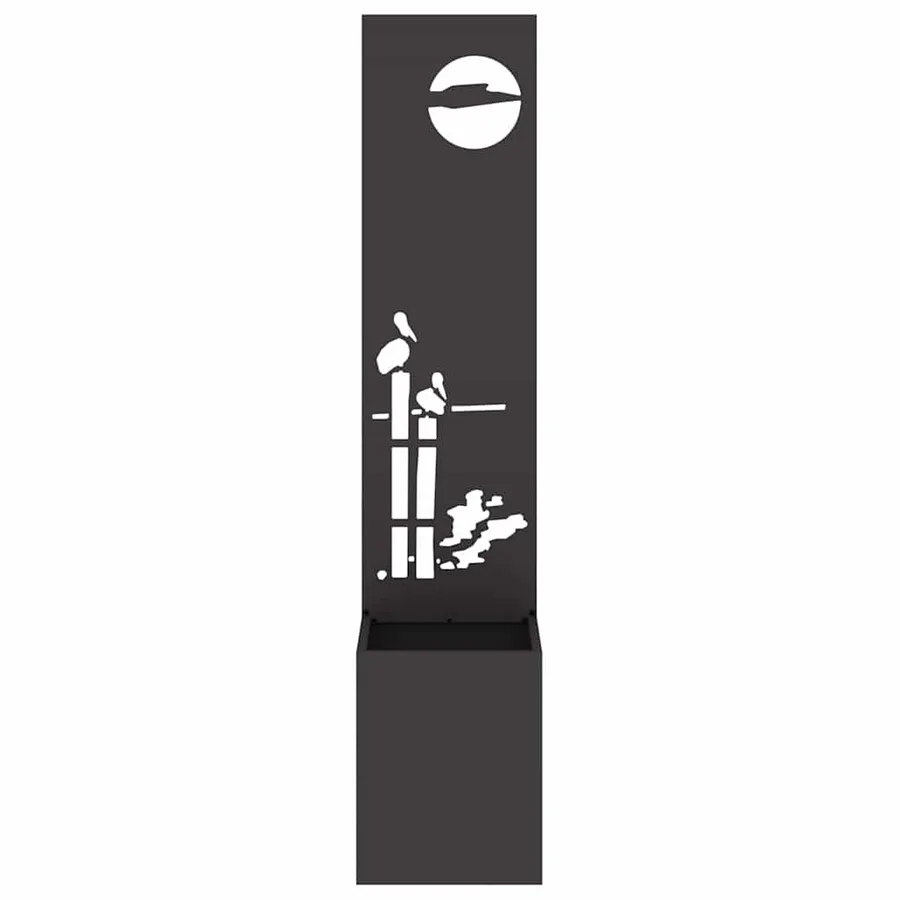 Écran de confidentialité de jardin Fretwork Noir 32 x 150 cm - 5