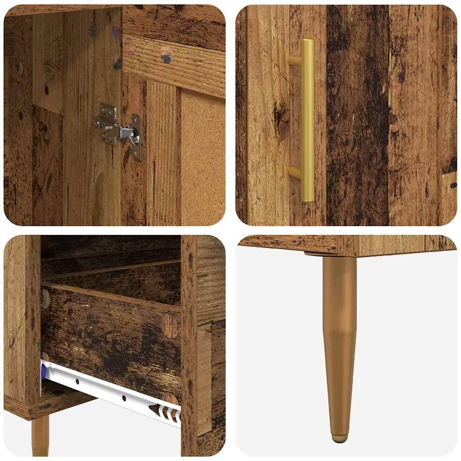 Haut Armoire Bois Ancien 69,5 x 31 x 115 cm Bois d'ingénierie - 9