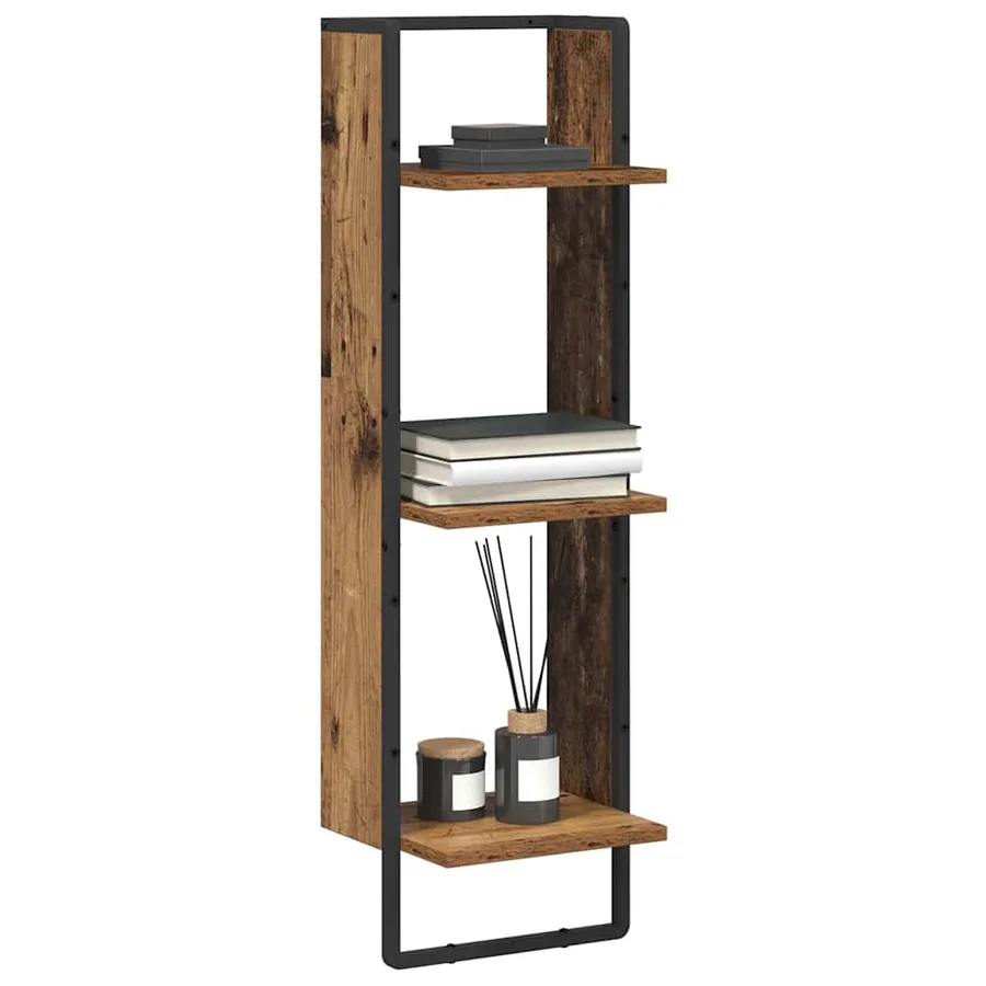 Étagère Murale Bois Ancien 30 x 25 x 100 cm Bois d'ingénierie - 3