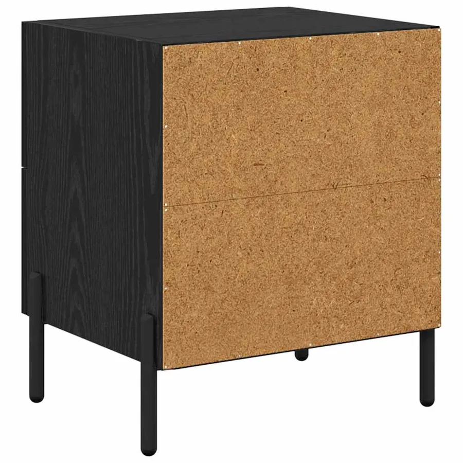 Cabinet de chevet 2 pcs Chêne noir 40 x 35 x 47,5 cm - 9