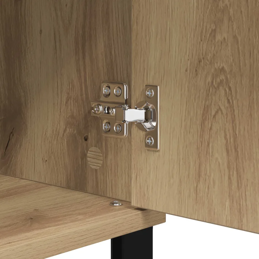 Buffet Chêne artisanal 40 x 35 x 70 cm Bois d'ingénierie - 9