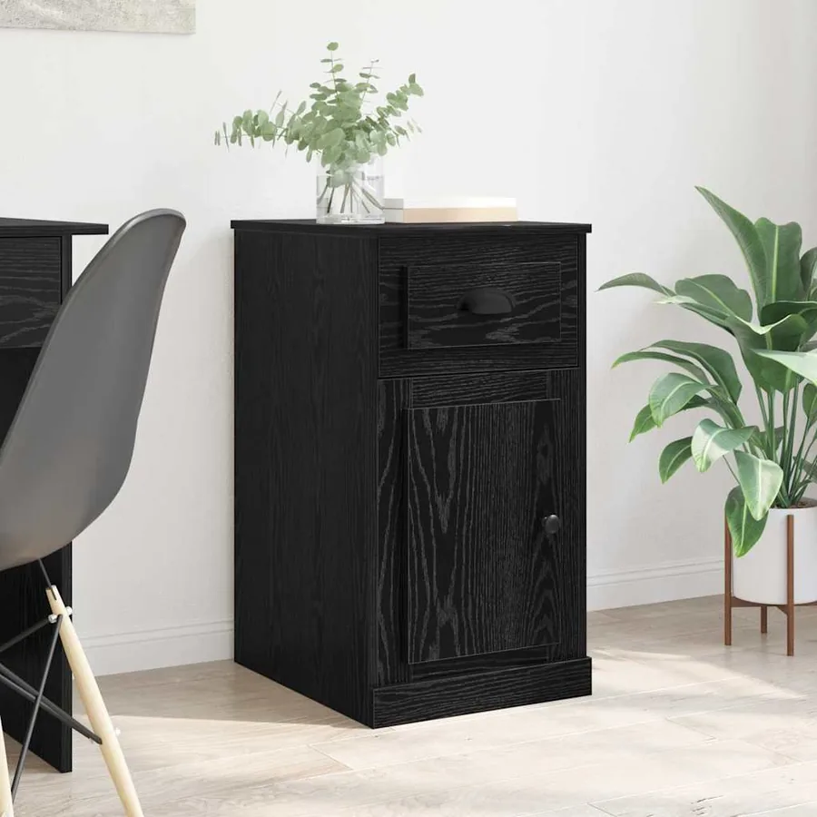 Meuble d'appoint Chêne noir 40 x 50 x 75 cm Bois d'ingénierie