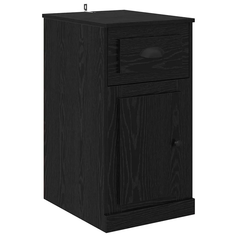 Meuble d'appoint Chêne noir 40 x 50 x 75 cm Bois d'ingénierie - 2