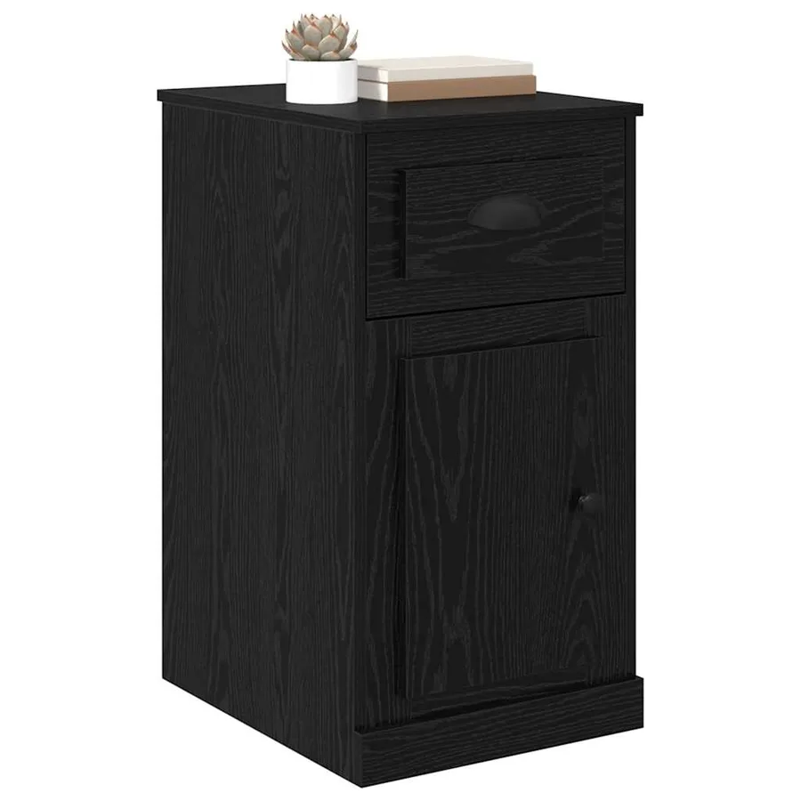 Meuble d'appoint Chêne noir 40 x 50 x 75 cm Bois d'ingénierie - 3