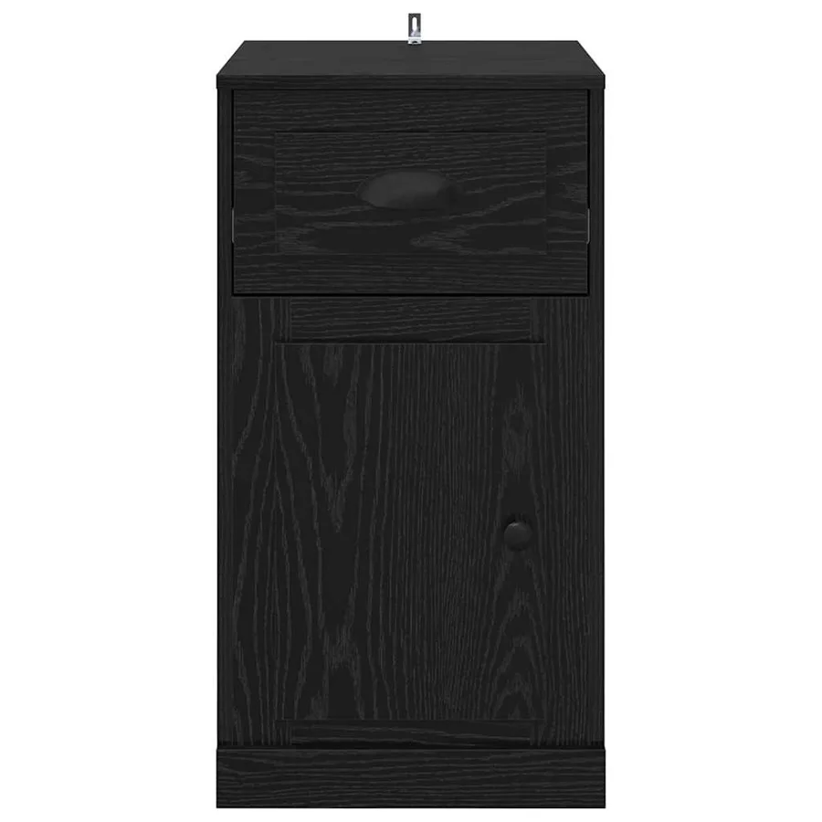 Meuble d'appoint Chêne noir 40 x 50 x 75 cm Bois d'ingénierie - 6