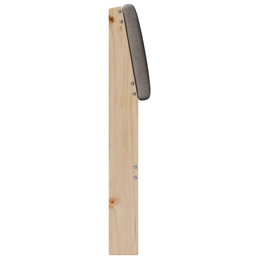 Tête de lit capitonnée Taupe 75 cm Pin massif - 5