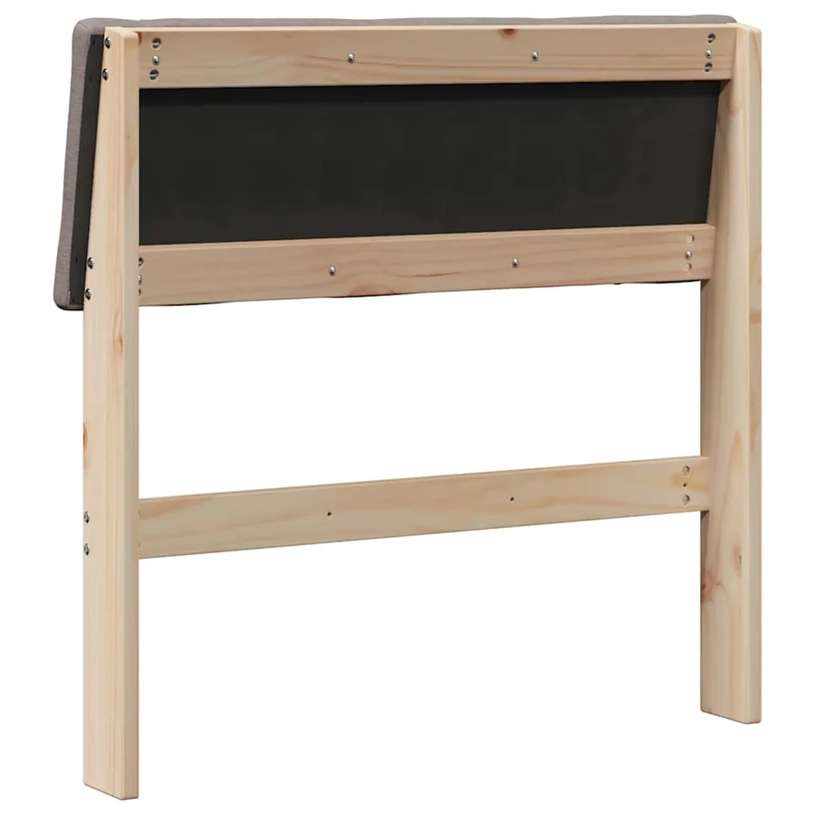 Tête de lit capitonnée Taupe 75 cm Pin massif - 6