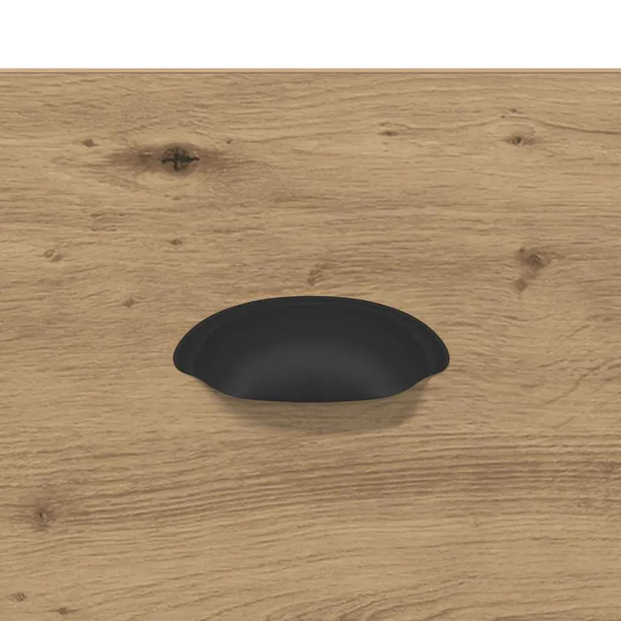 Table basse Chêne artisanal 50 x 50 x 35 cm Bois d'ingénierie - 10