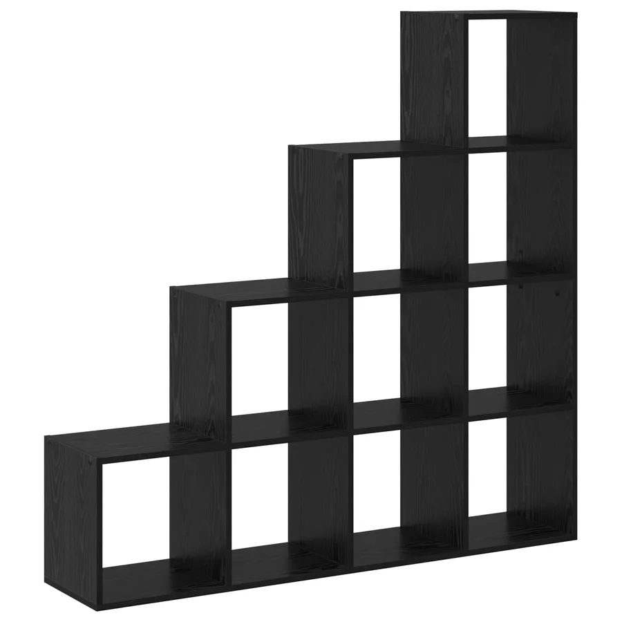 Cloison Bibliothèque Chêne noir 131,5 x 29 x 131,5 cm - 7