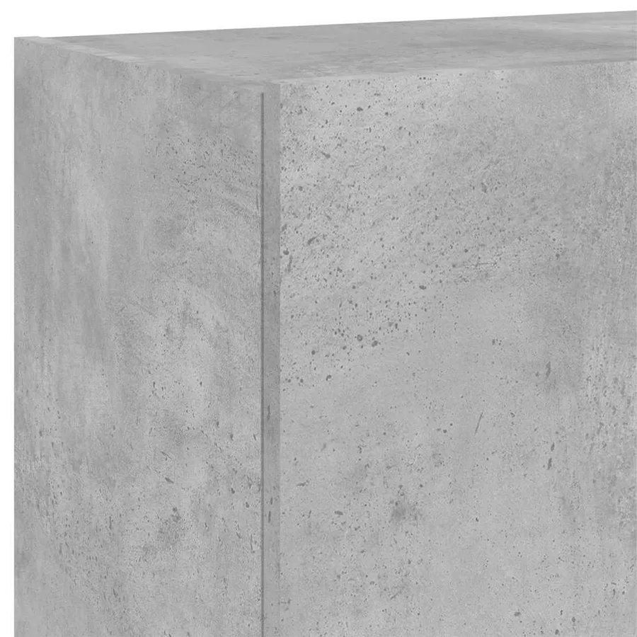 Meuble TV mural avec lumières LED gris béton 60x35x41 cm - 11