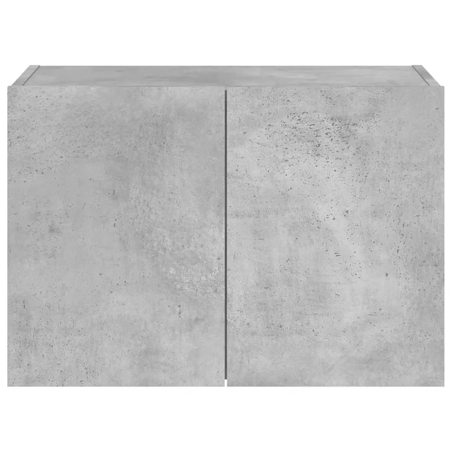 Meuble TV mural avec lumières LED gris béton 60x35x41 cm - 8