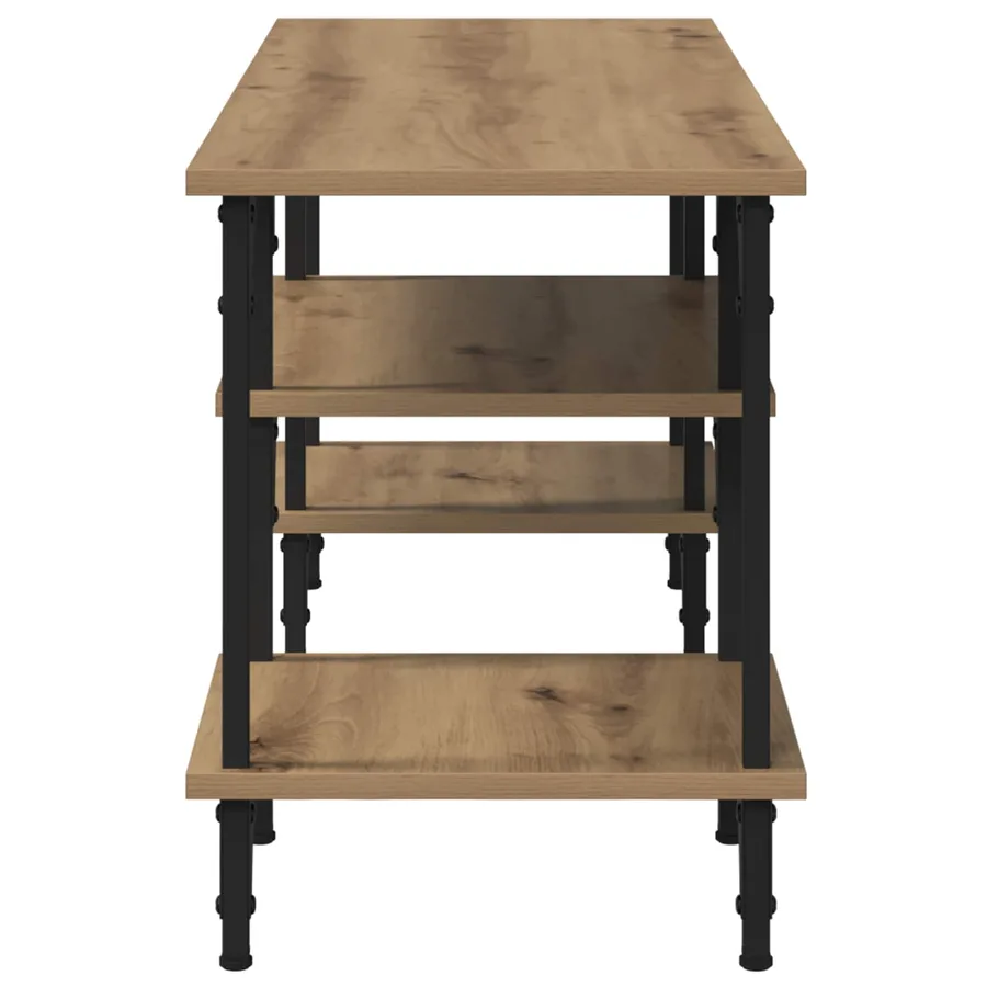 Meuble TV 102 x 35 x 45,5 cm Chêne artisanal - 6