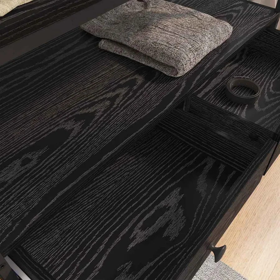 Armoire Chêne noir 89 x 39 x 184.5 cm Bois d'ingénierie - 4