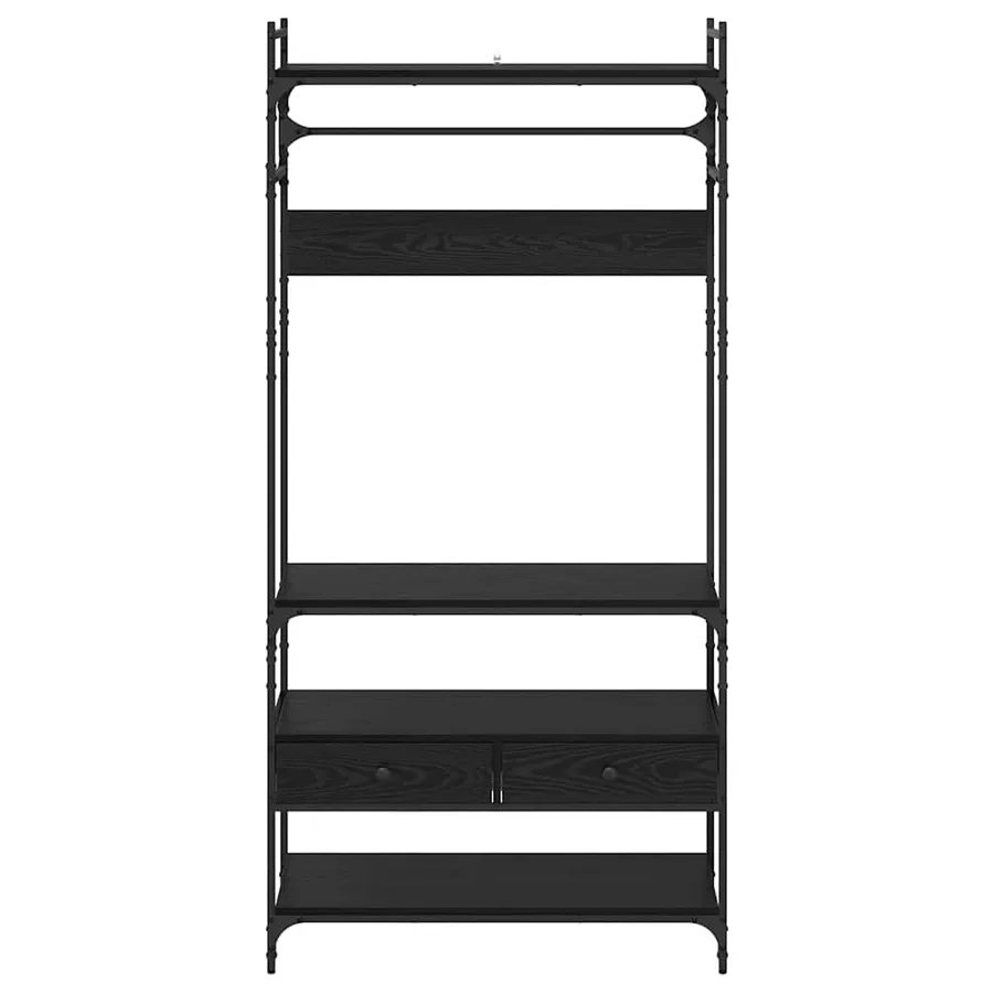 Armoire Chêne noir 89 x 39 x 184.5 cm Bois d'ingénierie - 6