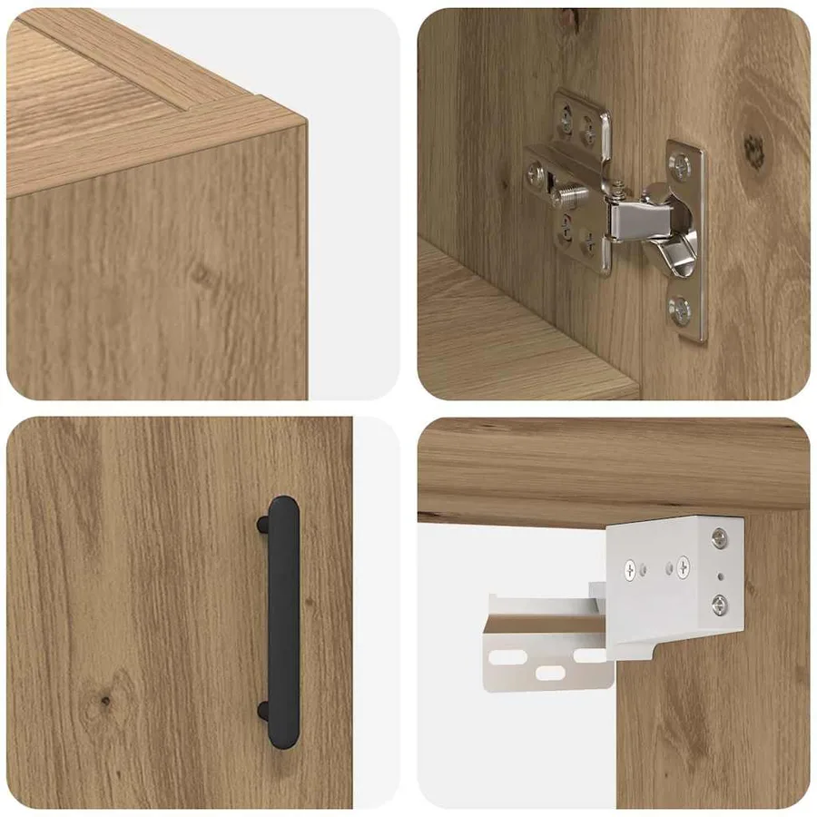 Armoire Murale 60 x 31 x 70 cm Bois d'ingénierie - 9