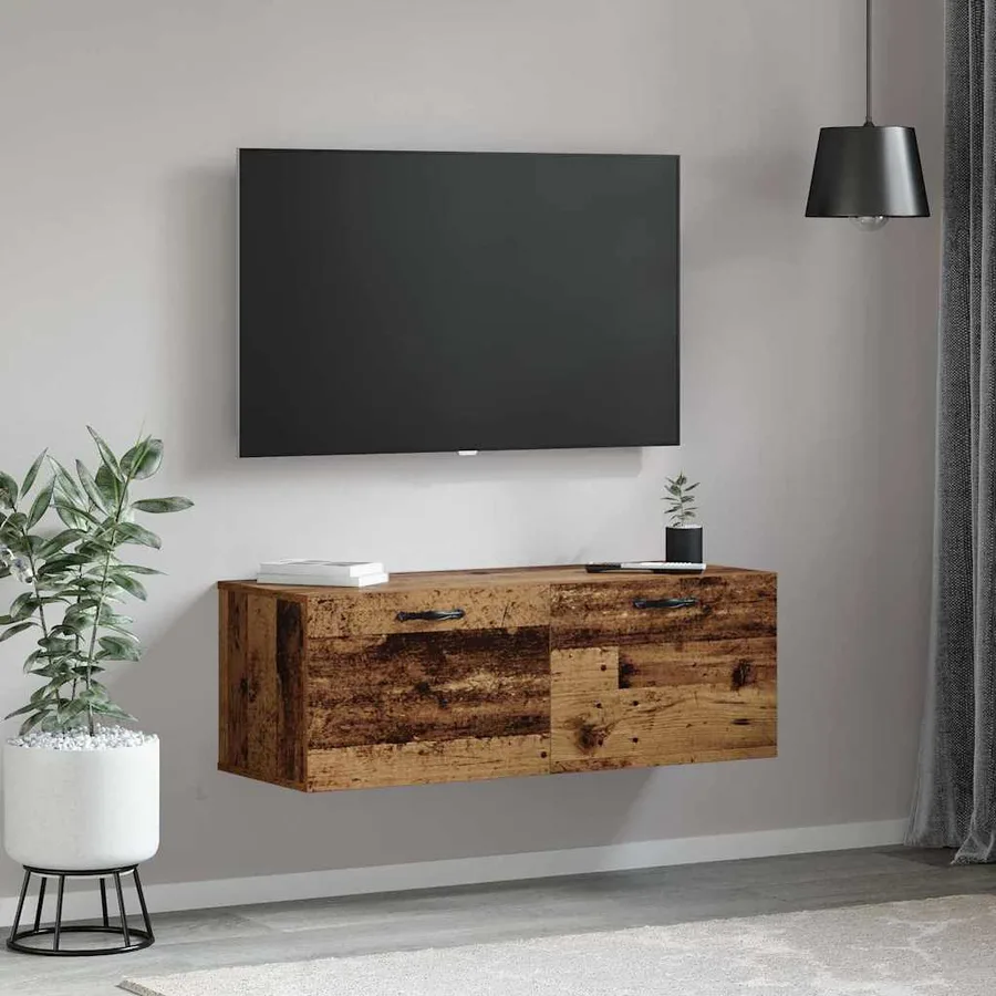 Armoire Murale Bois ancien 100 x 36,5 x 35 cm Bois d'ingénierie - 4