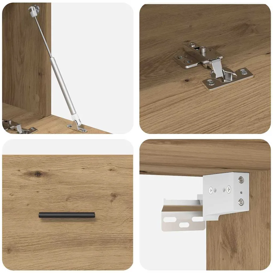 Armoire Murale 100 x 36,5 x 35 cm Bois d'ingénierie - 9
