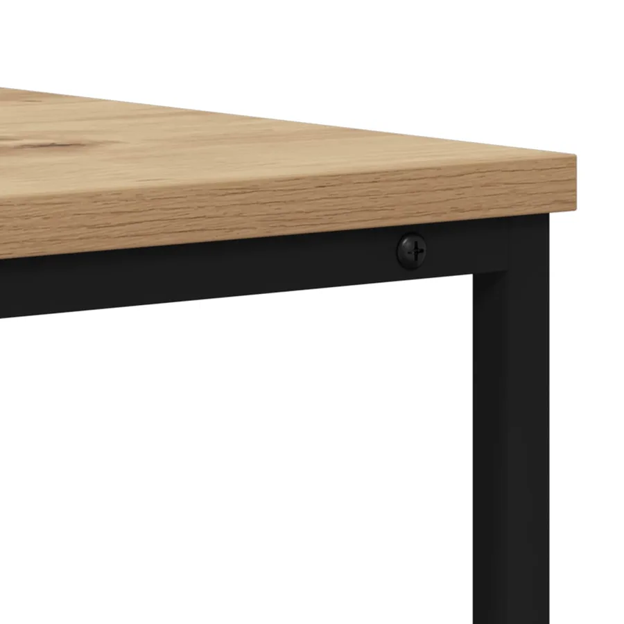 Table console Chêne artisanal 100 x 40 x 75 cm - 9
