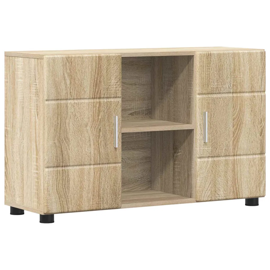 Buffet avec étagère FLORIN Chêne Sonoma 88,5 x 30,5 x 55,5 cm - 2