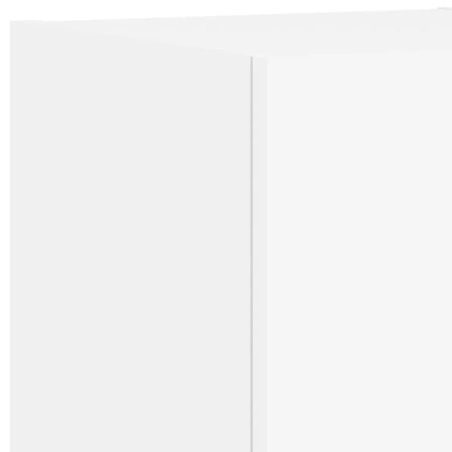 Meuble TV muraux 3 pcs avec lumières LED blanc - 10