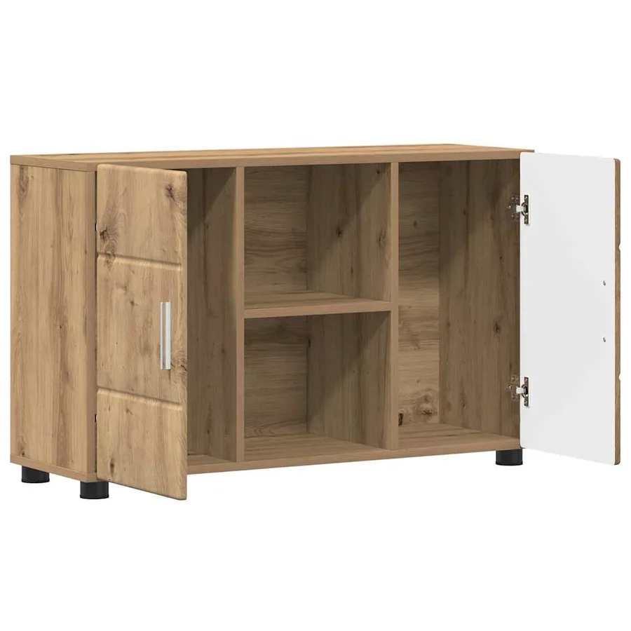 Buffet FLORIN 88,5 x 30,5 x 55,5 cm Chêne artisanal - 5