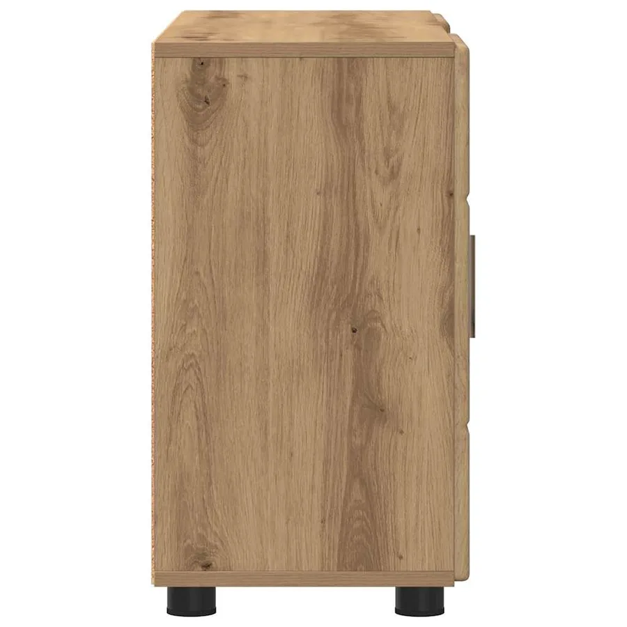 Buffet FLORIN 88,5 x 30,5 x 55,5 cm Chêne artisanal - 7
