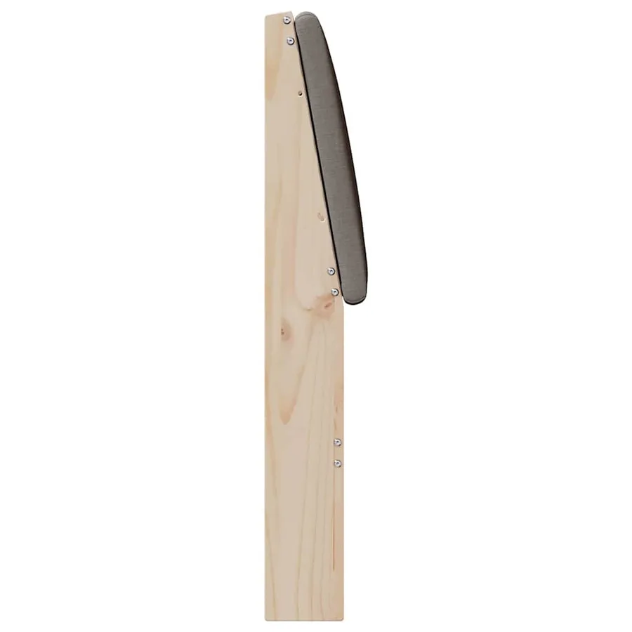 Tête de lit capitonnée Taupe 160 cm Pin massif - 5