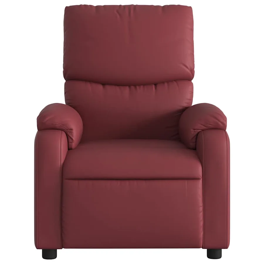 Fauteuil de massage inclinable Rouge bordeaux Similicuir - 4
